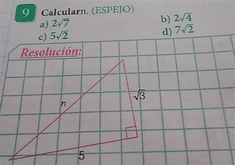 Calcular El Valor De N Brainly Lat