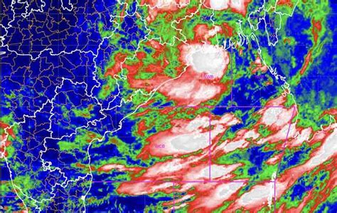 Low Pressure Over Bay Becomes Well Marked Very Heavy Rain Squall