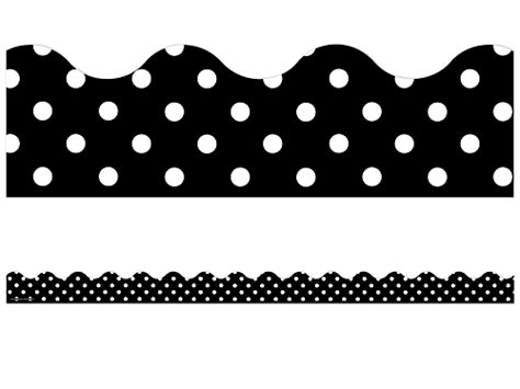 Black Polka Dot Scalloped Border At Lakeshore Learning