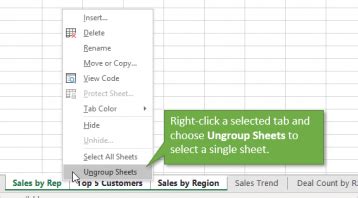 Shortcuts For Working With Worksheet Tabs In Excel Excel Campus