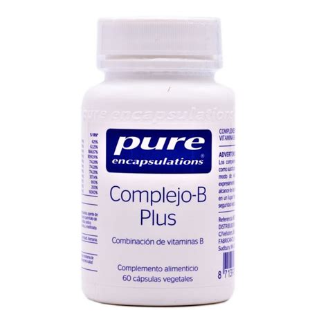 Pure Encapsulations Complejo B Plus 60 Cápsulas Vegetales Farmasoler