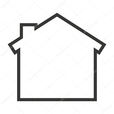 Casa Casa Silueta Aislado Icono Vector De Stock De Yupiramos