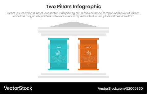 Two pillars framework with ancient classic Vector Image