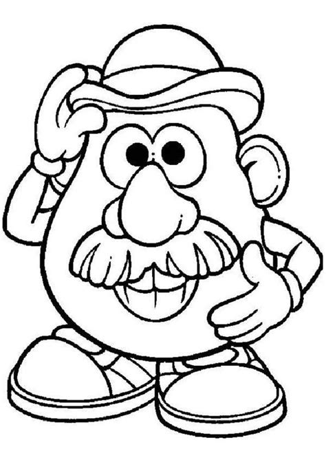 Mr Potato Head Coloring Page Coloring Home