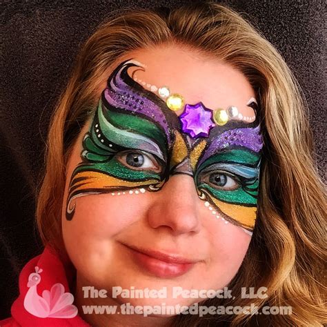 Mardi Gras Face Paint 2015 The Painted Peacock Llc Face Painting