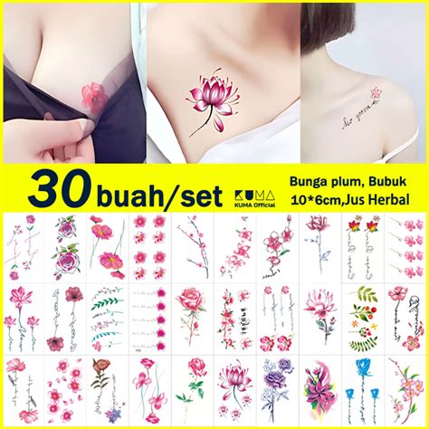 Jual 30Buah Set Grosir Termurah Tato Aesthetic Lucu Tatto Temporer