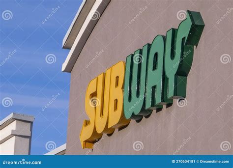 A Subway Sandwich Restaurant Logo. Editorial Photo - Image of signage ...