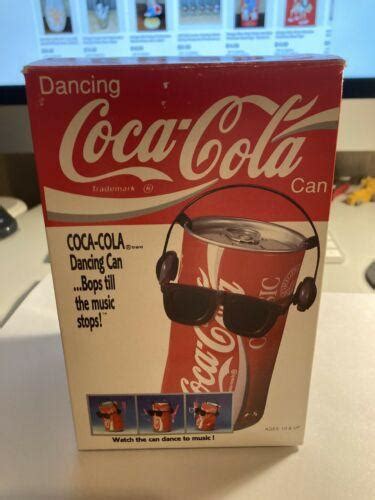 Vintage Coca Cola Dancing Can With Headphone And Sunglasses Takara