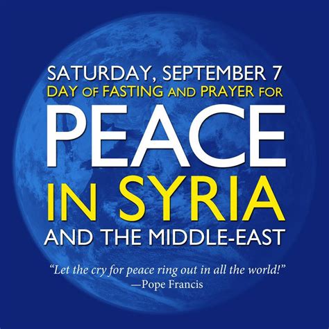 Prayer for peace in Syria, the Middle East and the World | Communio