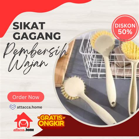 Sikat Cuci Piring Serbaguna Pembersih Panci Wastafel Dapur Kompor Gas