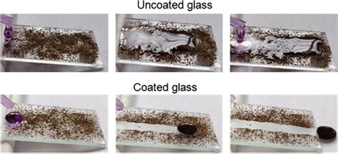 Self Cleaning Behavior Of Surface Of Coated And Uncoated Glass Download Scientific Diagram