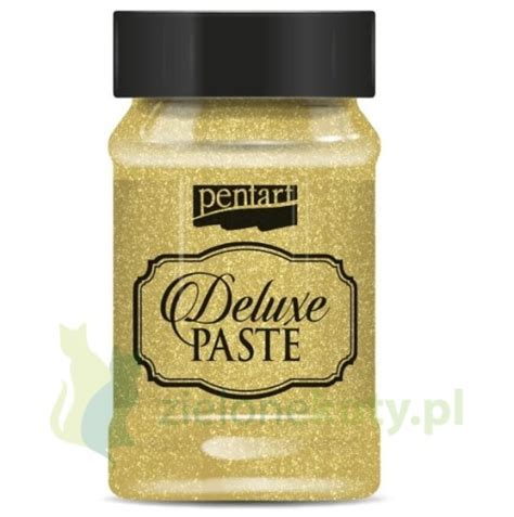 Pasta brokatowa Pentart Deluxe Paste 100ml złota ZieloneKoty pl