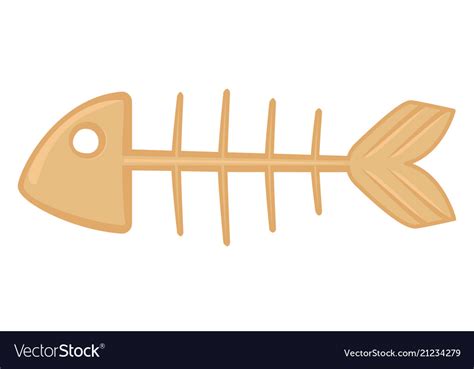 Cartoon Fish Skeleton Royalty Free Vector Image