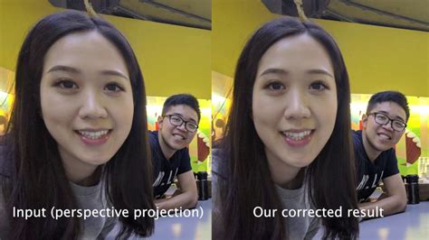 SIGGRAPH 2019 Distortion Free Wide Angle Portraits On Camera Phones