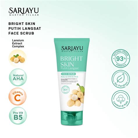 Jual Sariayu Bright Skin Putih Langsat Facial Scrub Gr Shopee Indonesia