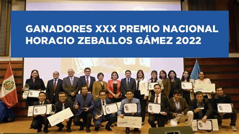 Derrama Magisterial Distingui A Los Ganadores Del Xxx Premio Nacional