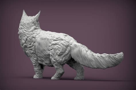 3d File Maine Coon 3d Print Model 🐱 ・3d Printing Design To Download・cults