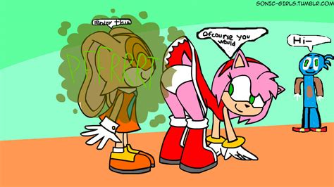 Amys Busted From Farting At Cream By Sonicfan124er On Deviantart