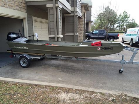 2014 15 Aluminum Tracker Jon Boat 20 Hp 4strk 2coolfishing