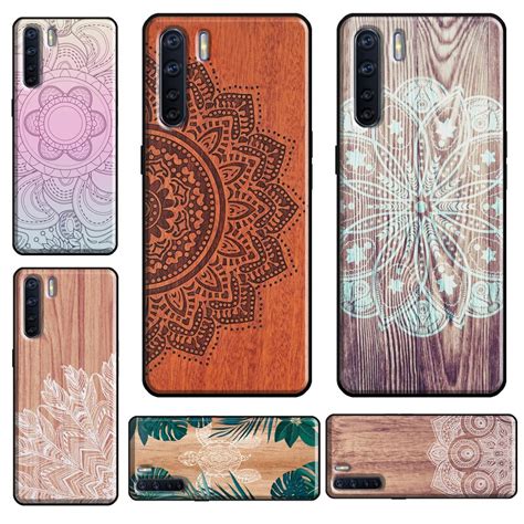 Mandala De Madera Floral Para OPPO A31 A53 2020 A5 A9 A53S Funda Para