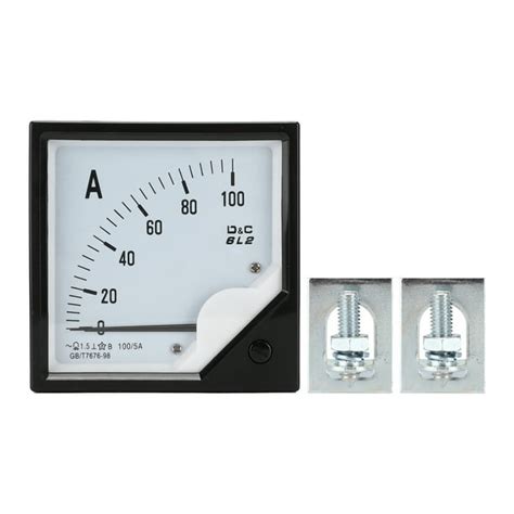 Domqga 6l2 100a5a Analog Panel Ammeter Gauge Pointer Current Meter For Chemical Industryanalog