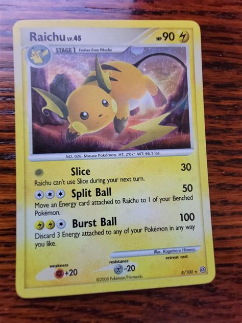 Raichu Holo Rare Diamond And Pearl Stormfront 8100 Vlp Ebay