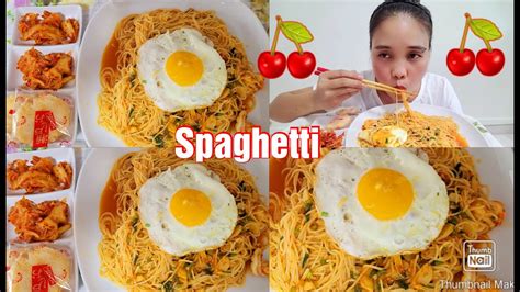 Mukbang Spaghetti Youtube