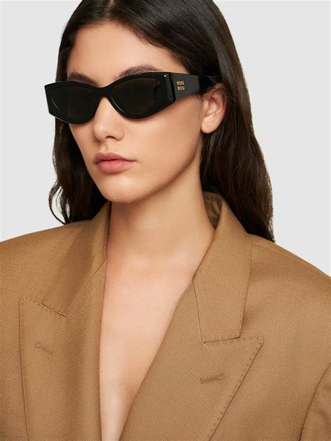 Miu Miu Cat Eye Acetate Sunglasses Miu Miu