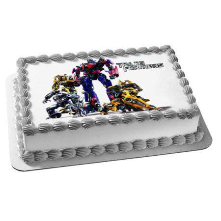 Transformers Optimus Prime Autobots Bumblebee Edible Cake Topper Image