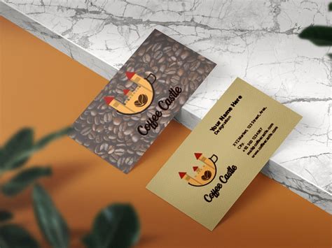 Coffee Castle Business Card Design By Shujah Ahmad On Dribbble