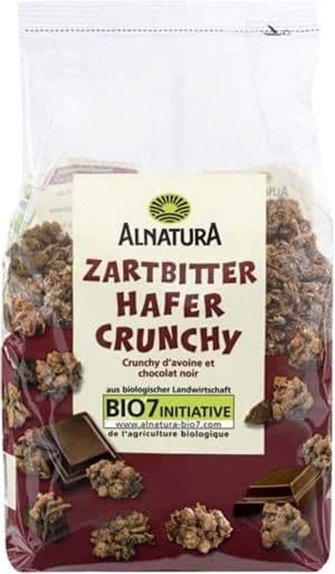 Alnatura Bio płatki owsiane crunchy lekko gorzkie 375 g Piccantino