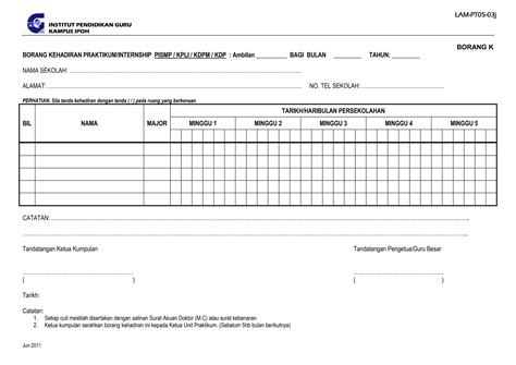 Lam Pt05 03j Borangkehadiran Isi Ppt