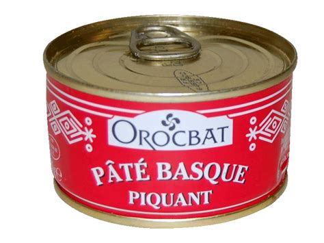 Orocbat pâté basque piquant la boite de 125 g Tous les produits