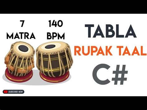 Rupak Taal Tabla Loop C 140 Bpm 7 Matra Muzzico YouTube