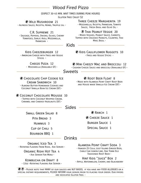 Craft Roots Menu - CRAFT ROOTS