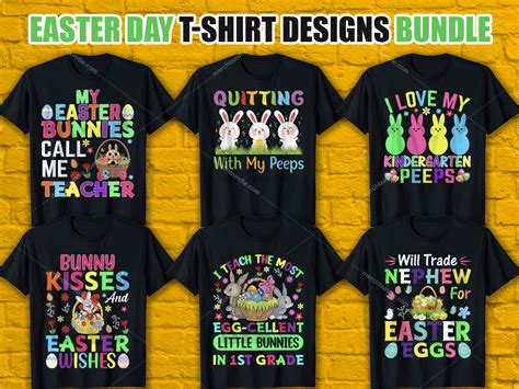 Easter Sunday T Shirt Design Bundle Easter Sunday Shirt Design Bundle