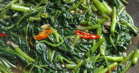 Resep Kangkung Saos Tiram Oleh Nagar Kitchen Cookpad