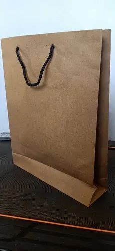 Brown Kraft Paper Carry Bags For Shopping Capacity 2kg At Rs 7 In