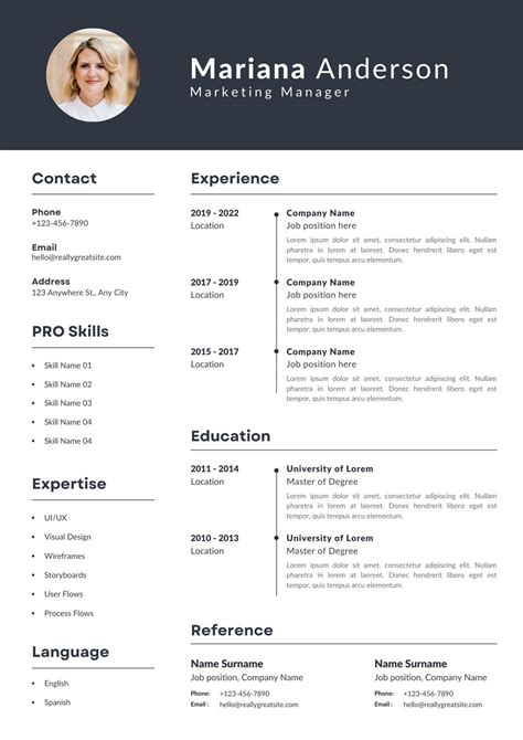 Professional Minimal Resume And Cover Letter Template For Canva