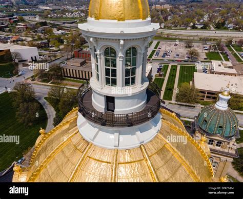 Aerial Photograph Of The State Capitol Complex Des Moinesiowa Usa On