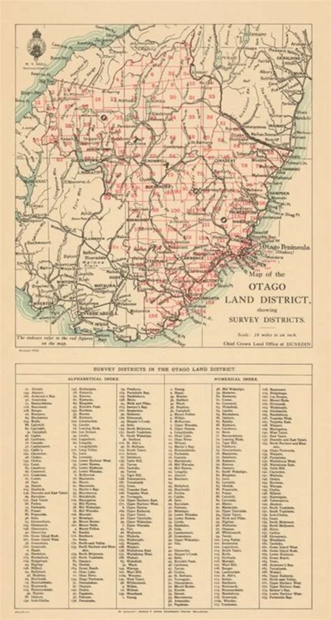 Map Of The Otago Land District Showin Items National Library Of New Zealand National