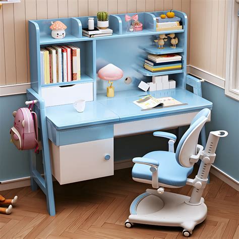 Bedroom Art Desk Kids Desk and Chair Set with Drawers Kids Desk 23.6"W ...