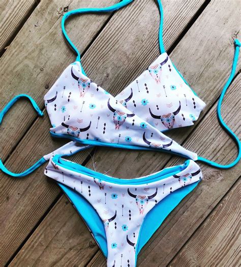 Turquoise Bikini Cute Cowgirl Outfits Girls Bathing Suits Trendy Swimsuits