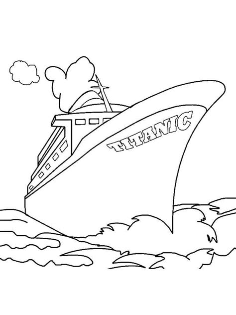 Titanic coloring pages