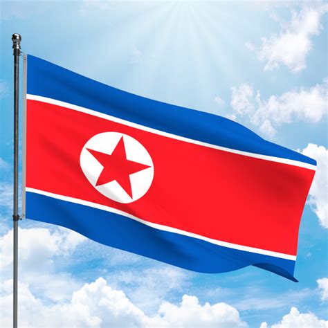 NORTH KOREA FLAG