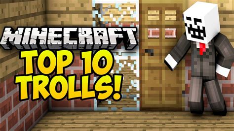 TOP 10 FUNNY WAYS TO TROLL FRIENDS IN MINECRAFT Minecraft Trolling