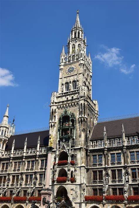 New Town Hall (NEUES RATHAUS) in Munich, Germany Editorial Image - Image of rathaus, sunlit ...