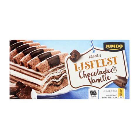 Jumbo Roomijs Chocolade Vanille 340g Aanbieding Bij Jumbo