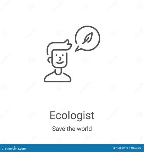 Ecologist Icon Vector From Save The World Collection Thin Line