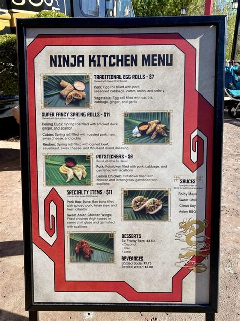 Legoland Menus